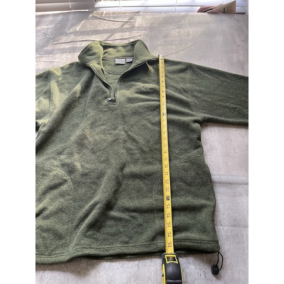 Ducks Unlimited Mens Quarter Zip Pullover Sweatshirt Olive Green L - Picture 5 of 7
